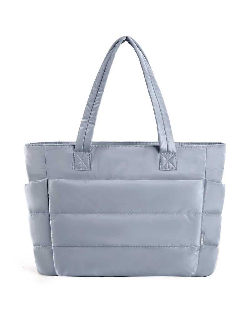 Lightweight Puffy Tote Bag with Multiple Pockets - Image 3