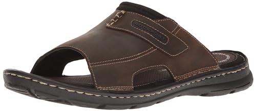 Rockport صندل داروين سلايد 2 للرجال من روك بورت، بني II جلد، 10.5 M US - Image 4