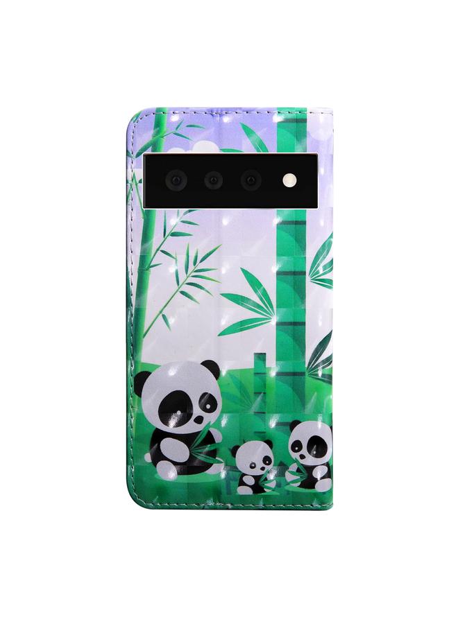 Zaboon Case For Google Pixel 7 Pro 5G 3D Painting Pattern Coloured Drawing Leather Phone Case - Image 3