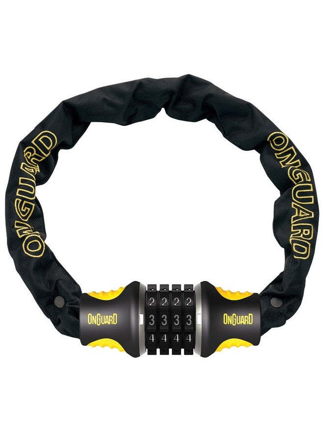 Onguard Chain Lock Combo 75Cm X 4Mm - 8124
