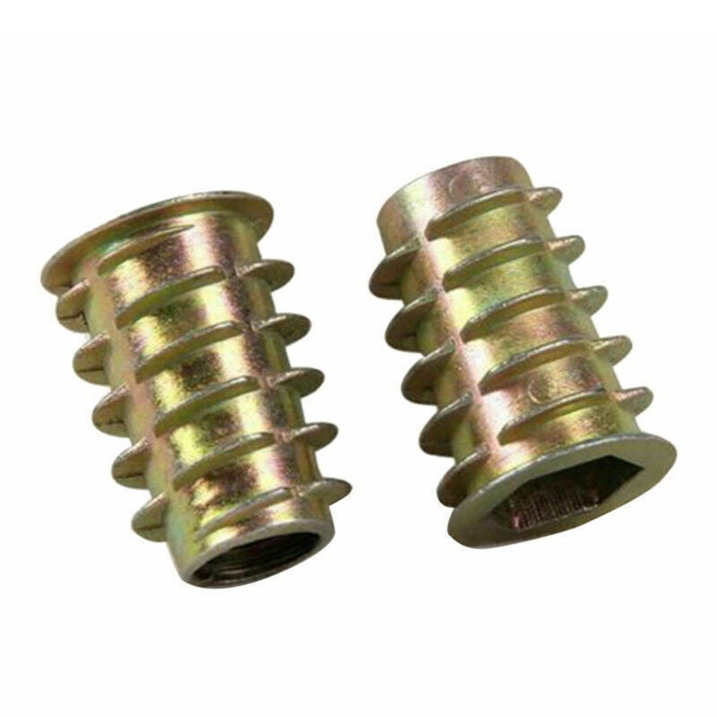 Nut Combination: 100pcs Zinc Alloy Die Casting M4-M10 - Strong Pull-Out Resistance Nut Combination for Wood And Wood Based Sheet Materials - Image 3
