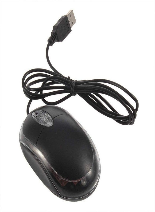 ANRANK UM2030AK Black USB Optical 3-Button 3D Mouse Scroll Wheel LED Light Mouse Mice for PC Laptop Computer - Image 3