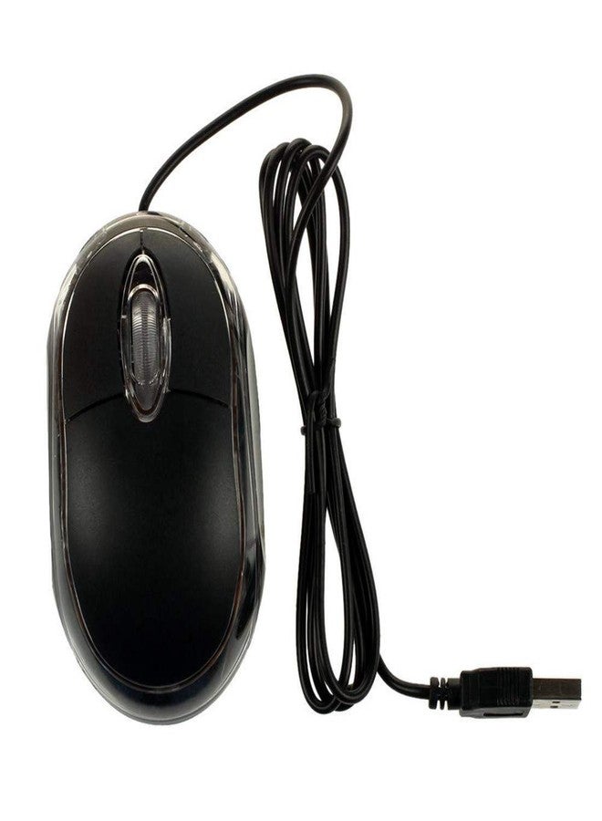 ANRANK UM2030AK Black USB Optical 3-Button 3D Mouse Scroll Wheel LED Light Mouse Mice for PC Laptop Computer - Image 4