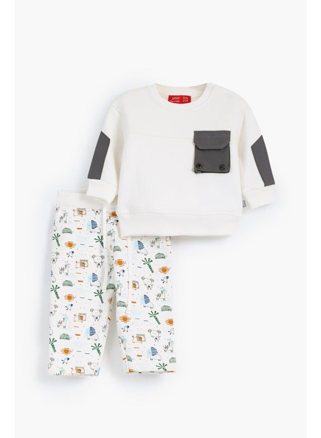 طقم بيجاما بيبي ولادي