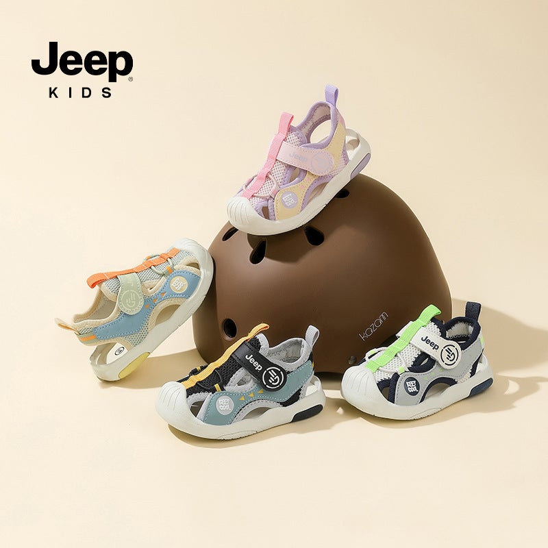 Jeep Boys Summer Outdoor River Tracing Shoes Non-Slip Girls Baby Shoes Kidsren Baotou Sports Sandals - Image 5