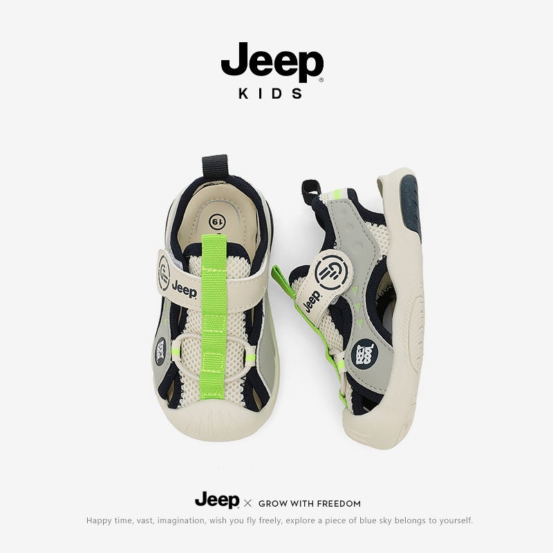 Jeep Boys Summer Outdoor River Tracing Shoes Non-Slip Girls Baby Shoes Kidsren Baotou Sports Sandals - Image 3