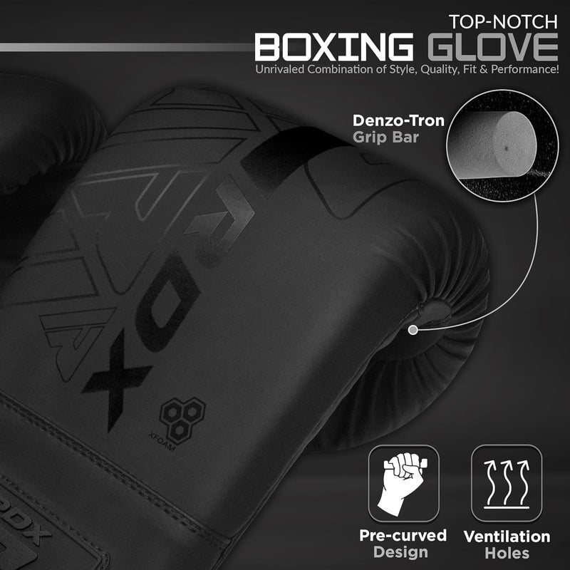 Rdx قفازات ريدكس للحقائب ملاكمة كيس اللكمات جلد مايا مع حشوة جلدية ونعل مهوي للراحة تدريب MMA ملاكمة تايلاندية كيك بوكسينغ وسادات تركيز كرة سرعة مزدوجة للبالغين رجال ونساء - Image 4