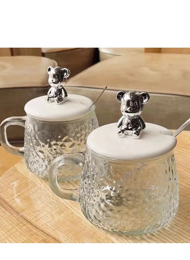 350ml Pyrex Thermal Mug with Bear Lid and Spoon  - Image 4