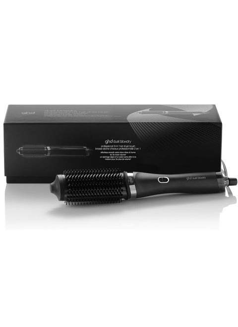 GHD Duet Blow-Dry Brush Styler – Wet to Dry Styling with No Heat Damage, 3X Volume Boost, 24-Hour Long-Lasting Results, Frizz-Free Shine, Black