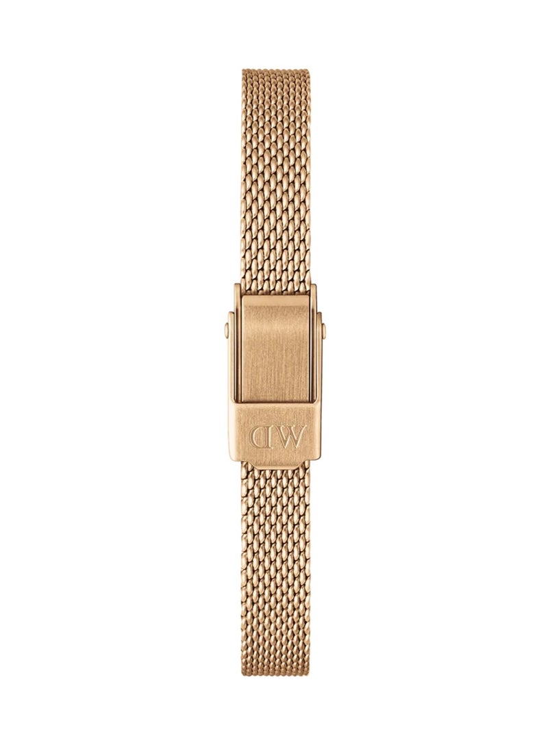 DANIEL WELLINGTON Women Quadro Mini Melrose Emerald Dial Square Stainless Steel Watch DW00100648 - Image 4