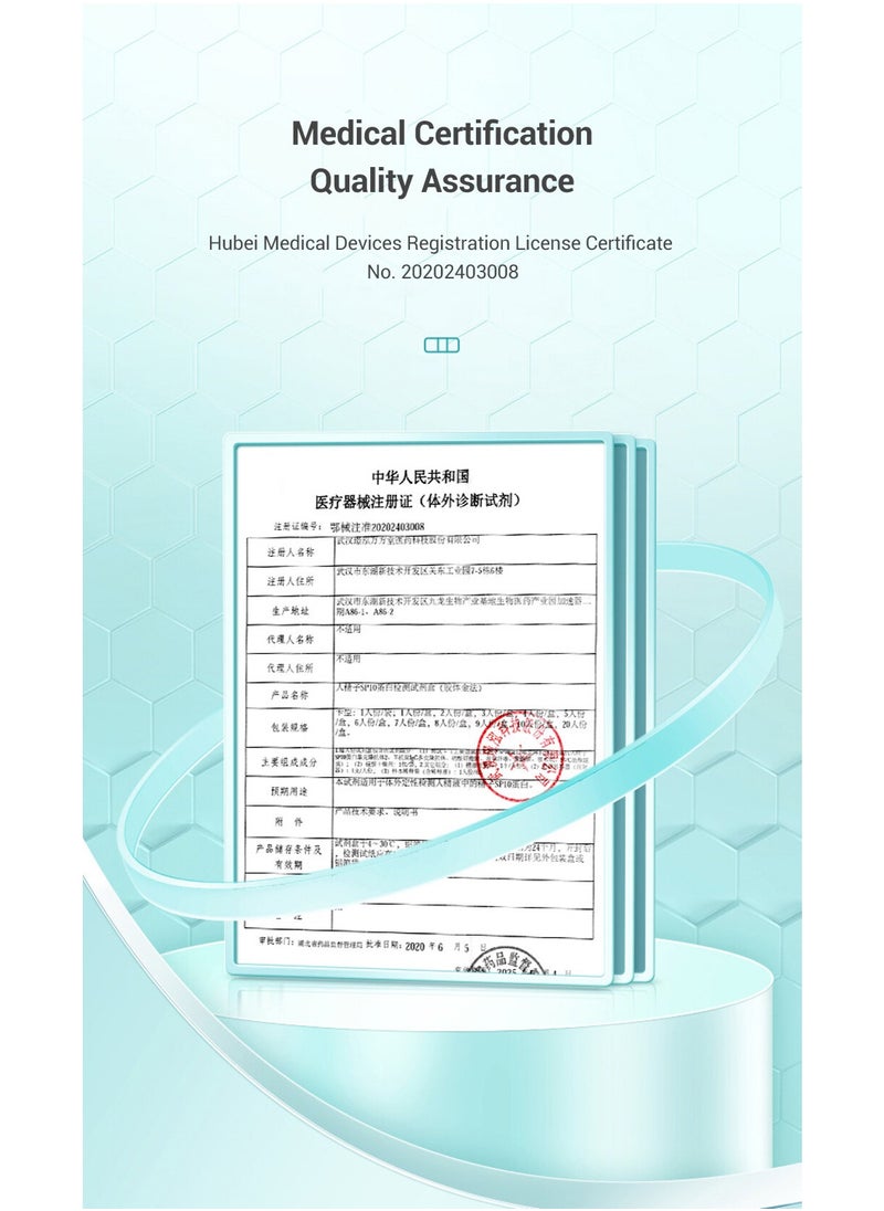 Cofoe SP10 Sperm Count Test Kit for Male Fertility Protein Sperm Concentration Check Test Card for Men