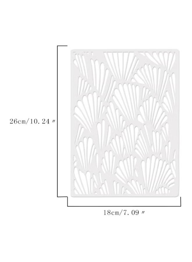 Reusable Plastic Cake Spraying Stencil White 26centimeter - Image 3