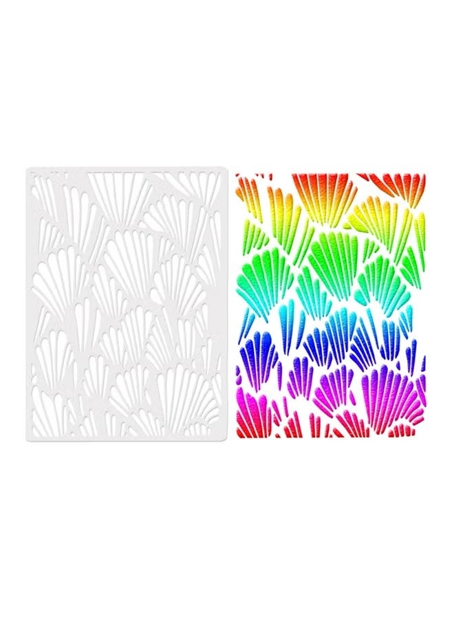 Reusable Plastic Cake Spraying Stencil White 26centimeter - Image 2