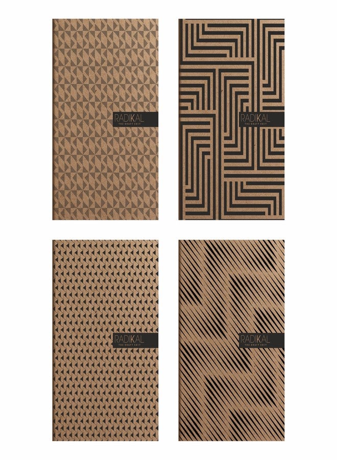 Anupam Radikal Small Notepad Pages 60 Pocket Size, Memo Pads for Home, College, Work or School Lined College Ruled Paper (Pack of 4) - Image 1