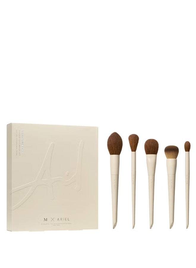 Morphe X Ariel Signature Face 5 Piece Face Brush Set - Image 1