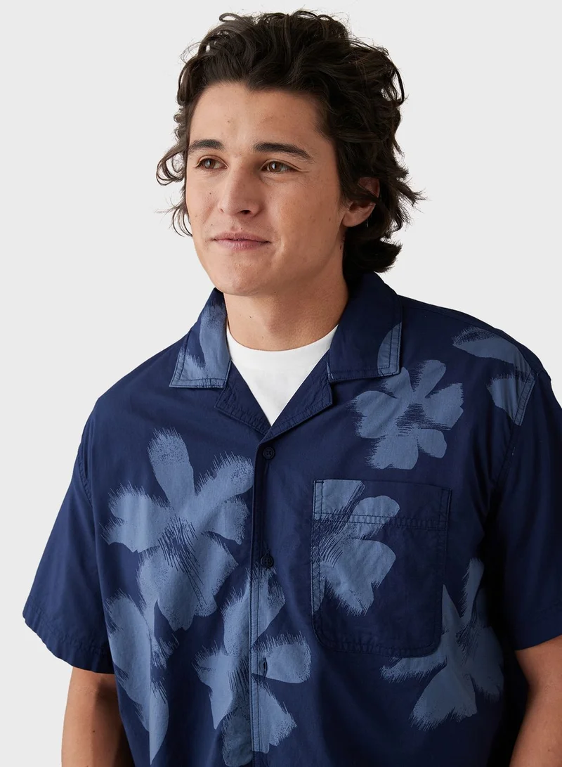 American Eagle Relax Fit Printed Shirt