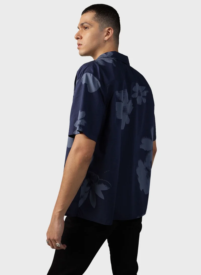 American Eagle Relax Fit Printed Shirt