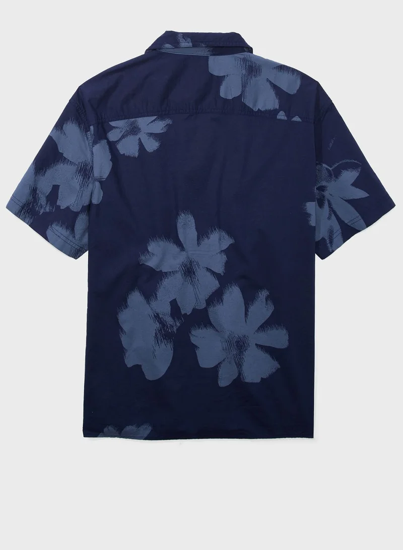 American Eagle Relax Fit Printed Shirt