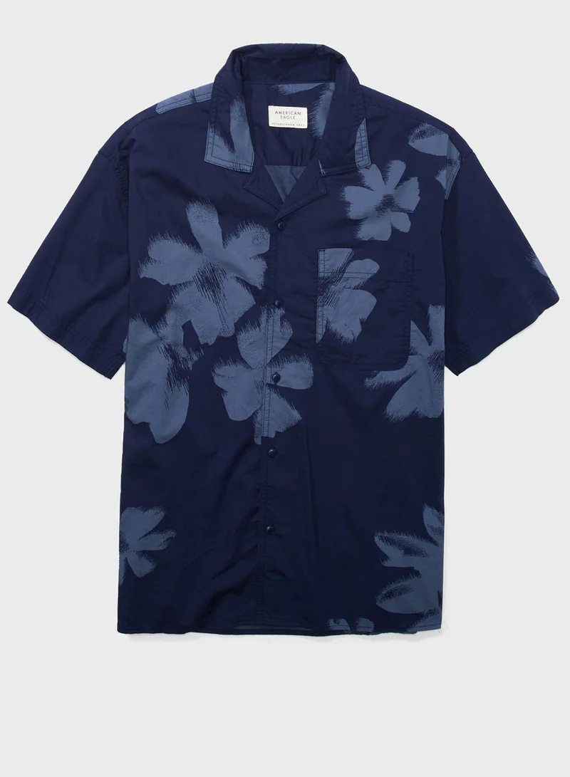 American Eagle Relax Fit Printed Shirt