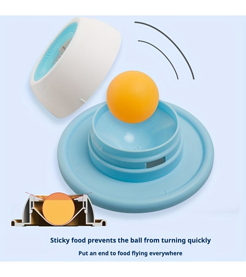 Orange Yellow Pet Licking Mat For Cats And Dogs Food Dispenser Oral Care - Image 1