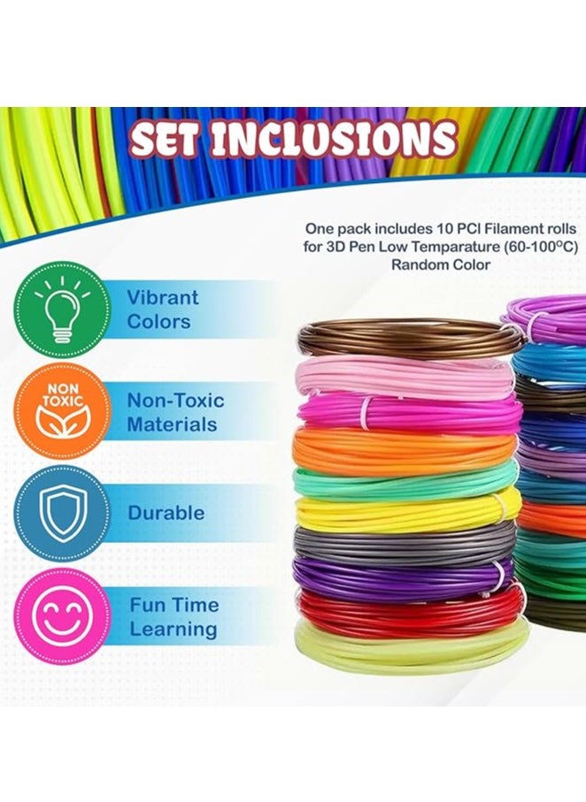 Home Smart Filament for 3D Printing Pen for Kid's Multi-Functional and Perfect for Creative Art Easy to Use Birthday Gift for Boys and Girls (Extra Filament)  - Image 3