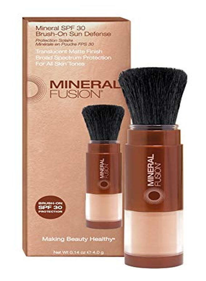 Mineral Fusion Brush-On Sun Defense, Spf 30, Uva And Uvb Protection, No Parabens, Gluten Free, Vegetarian, No Phthalates, Hypo-Allergenic 0.14 Ounce (Pack Of 1)  - Image 1
