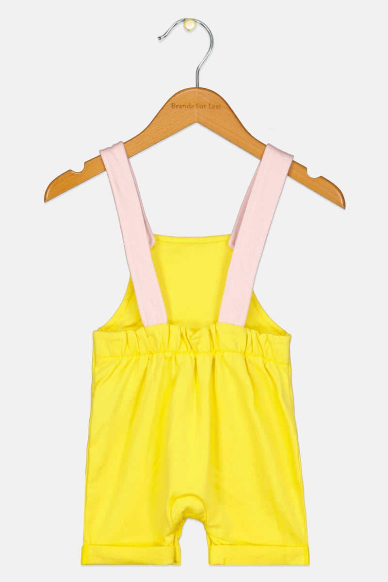 TRUSSARDI Toddlers Boy Graphic Printed Romper, Yellow - Image 2