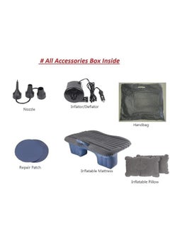 TrendyTrends TrendyTrends Car Inflatable Bed with Pump 2 Air PillowQuick Inflatable Back Seat BedCar Inflatable MattressCar Bed MattressCar Bed for KidsTravelTripCampingPicnicPool BeachUniversal Fit  - Image 3