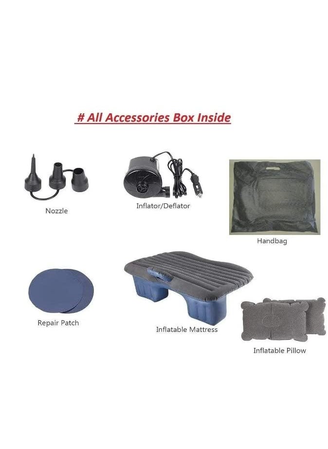 TrendyTrends TrendyTrends Car Inflatable Bed with Pump 2 Air PillowQuick Inflatable Back Seat BedCar Inflatable MattressCar Bed MattressCar Bed for KidsTravelTripCampingPicnicPool BeachUniversal Fit  - Image 3