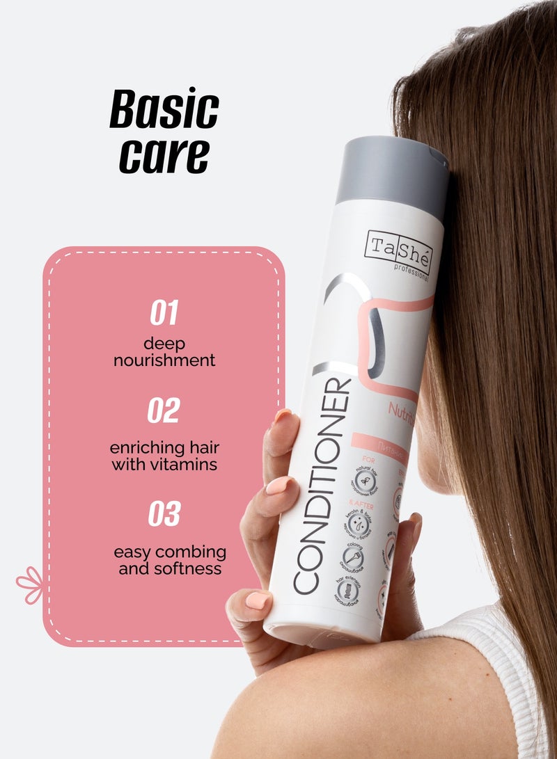 Tashe Sulfate-Free Ultra Shine Conditioner with Mango, Coconut & Kiwi Extracts – For Colored, Treated & Natural Hair, 300 ml - Image 2