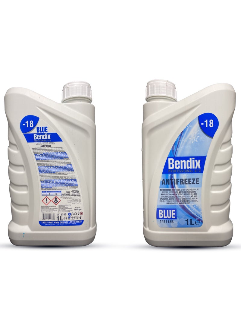 Bendix Coolant 33% antifreeze -18 Blue 1L