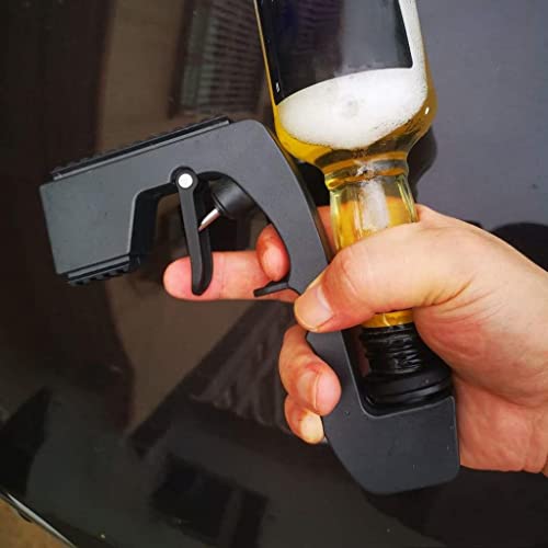 CALANDIS Champagne Gun Wine Stopper Dispenser Corkscrew Beer Ejector Black - Image 1