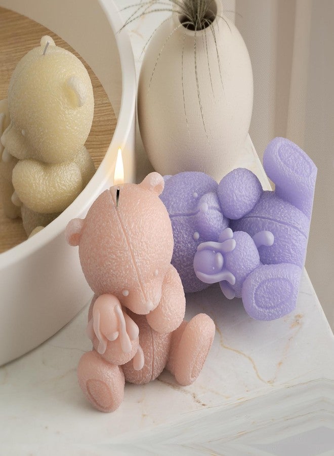 ESEENS Suture Bear Mold Doll Bear Candle Mold Animal Resin Casting Mold Resin Making Molds Silicone Mold for Candle Home Decorate Mold Candle Making Mold 3D Animal Mold Clay Mold - Image 1