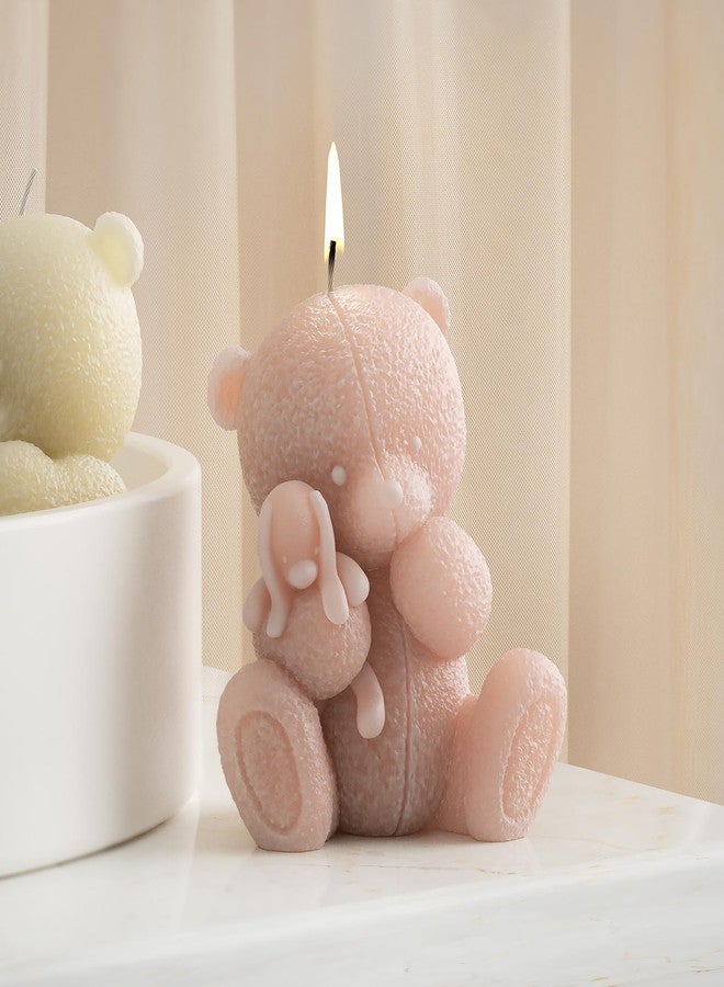 ESEENS Suture Bear Mold Doll Bear Candle Mold Animal Resin Casting Mold Resin Making Molds Silicone Mold for Candle Home Decorate Mold Candle Making Mold 3D Animal Mold Clay Mold - Image 3