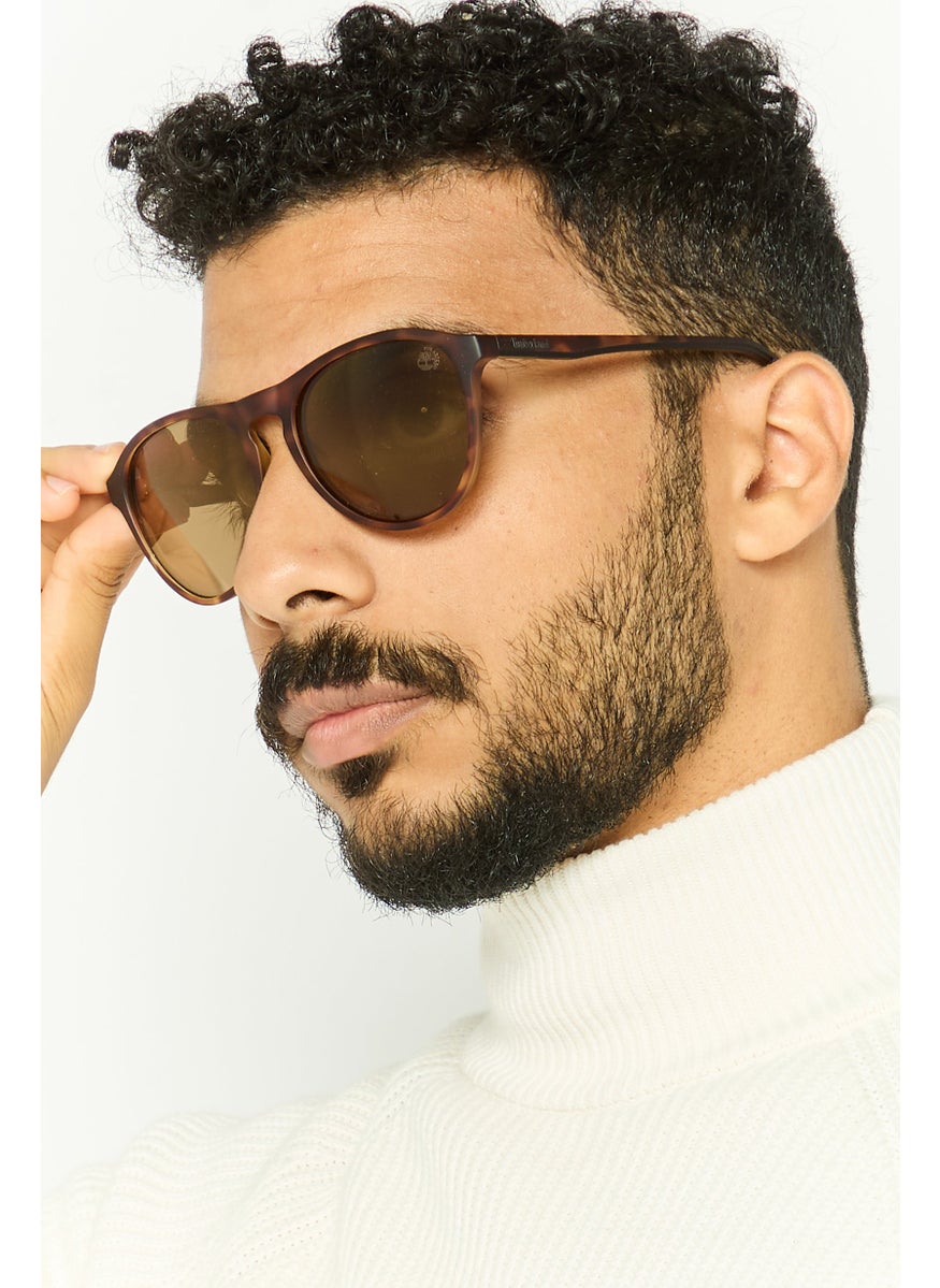 Timberland - Men TB9267 Round Sunglasses, Brown - Image 1