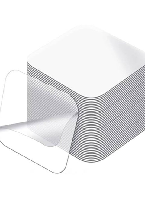 Large Double Sided Adhesive Pads for Mounting, 2.36In Two Sided Precut Squares Tape, Clear Mounting Square Tape