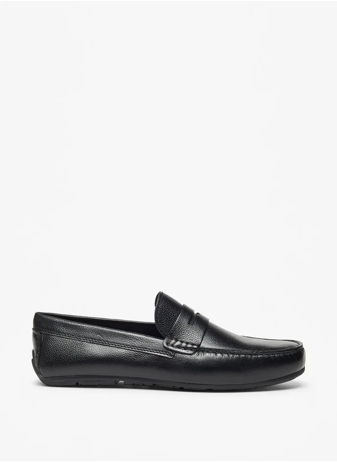 ال بي ال من شو اكسبرس Men's Solid Slip-On Moccasins