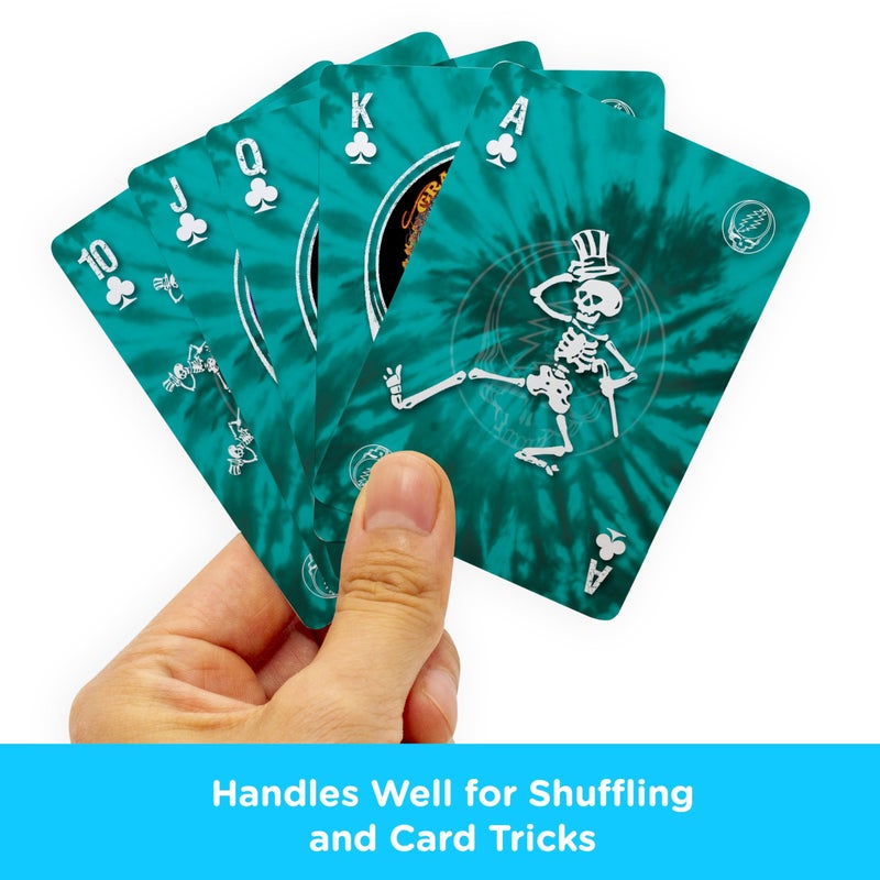 AQUARIUS Grateful Dead Playing Cards - Grateful Dead Themed Deck of Cards for Your Favorite Card Games - Officially Licensed Grateful Dead Merchandise & Collectibles - Poker Size - Image 4