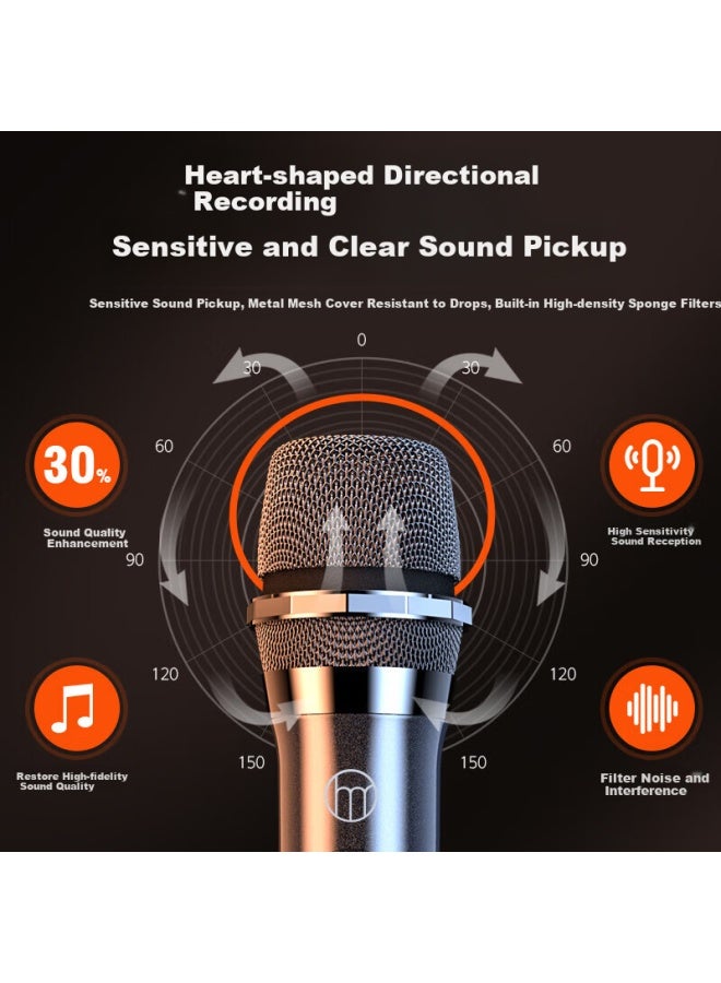 The Good Shepherd Haomuren Wireless U-segment Dual Microphone For Home Ktv Singing, Speech, Hosting, Meetings, Professional Stage Karaoke Tv, Outdoor Handheld Microphone, Universal - Image 2