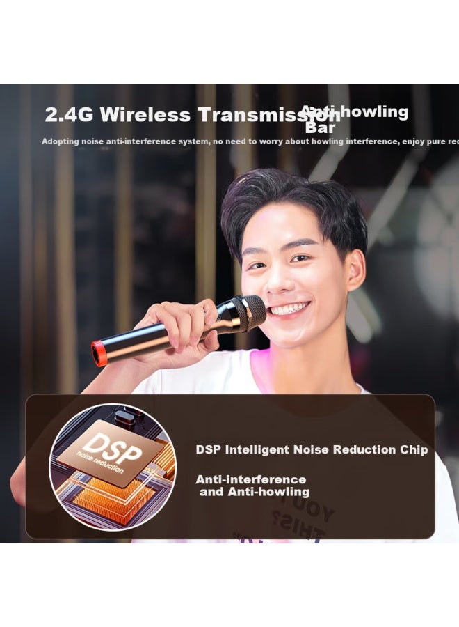 The Good Shepherd Haomuren Wireless U-segment Dual Microphone For Home Ktv Singing, Speech, Hosting, Meetings, Professional Stage Karaoke Tv, Outdoor Handheld Microphone, Universal - Image 4