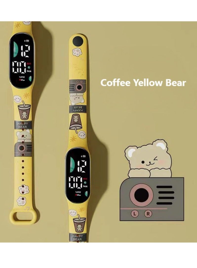 4-Piece Kids Digital Watch Sports Touch Electronic LED Waterproof Kids Watch - Image 3