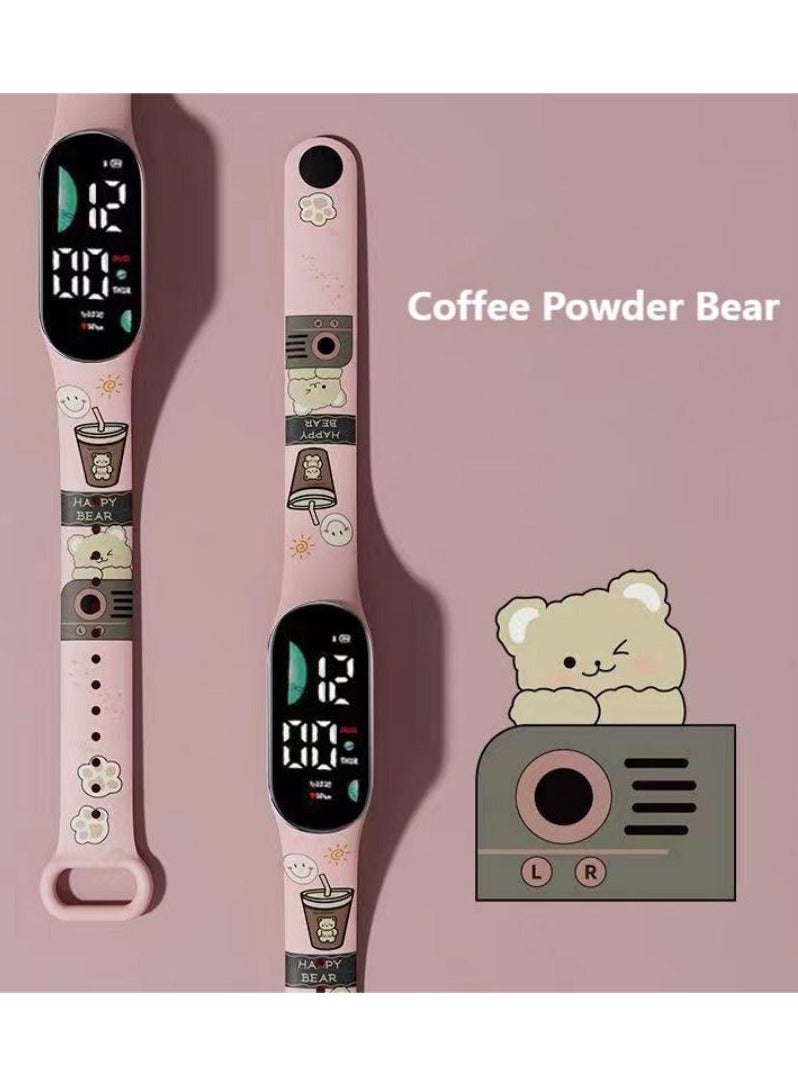 4-Piece Kids Digital Watch Sports Touch Electronic LED Waterproof Kids Watch - Image 2