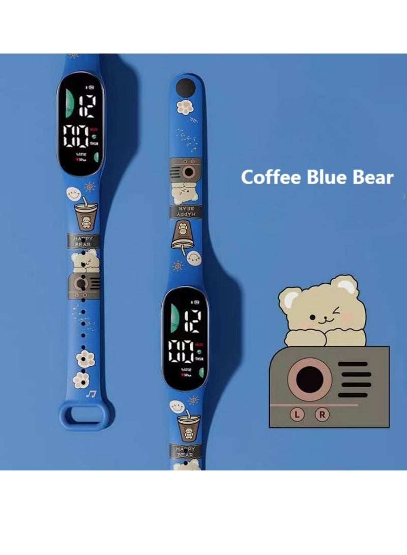 4-Piece Kids Digital Watch Sports Touch Electronic LED Waterproof Kids Watch - Image 5