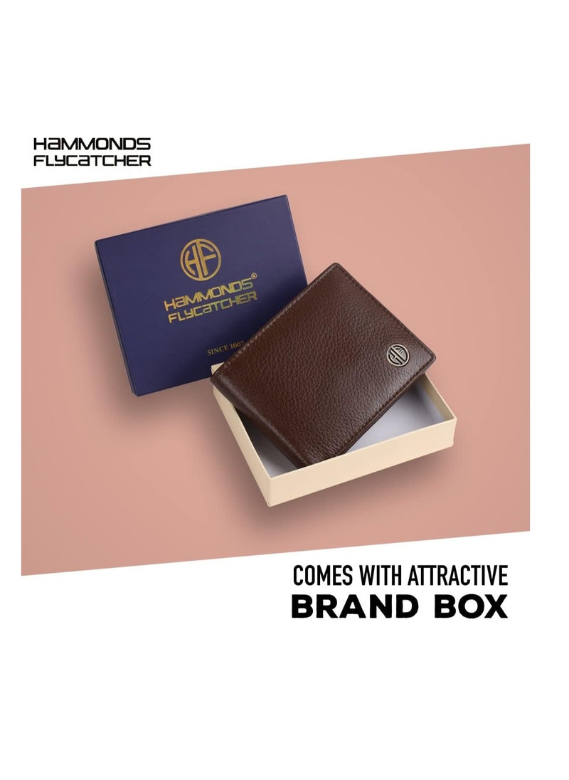 HAMMONDS FLYCATCHER - RFID Protected Premium Leather Wallet for Men, Brushwood, Classic - Image 1