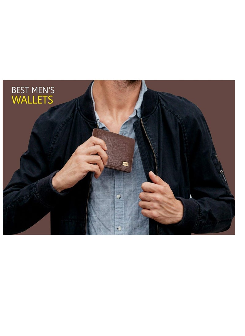 HAMMONDS FLYCATCHER - RFID Protected Premium Leather Wallet for Men, Brushwood, Classic - Image 1