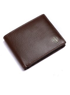 RFID Protected Premium Leather Wallet for Men, Brushwood, Classic