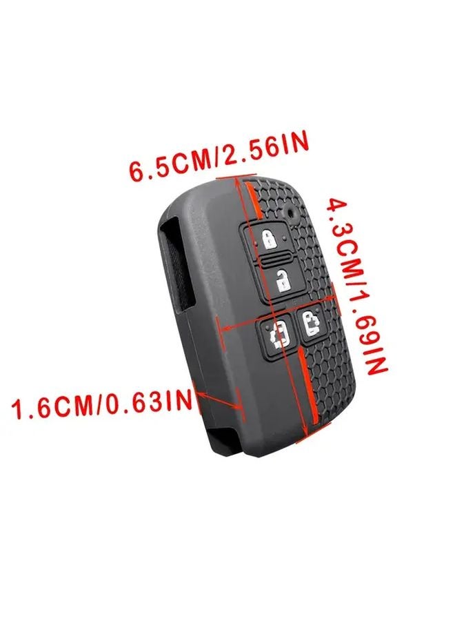 3 Buttons Silicone Remote Key Case Cover For Toyota Camry Corolla RAV4 Highlander - Image 2