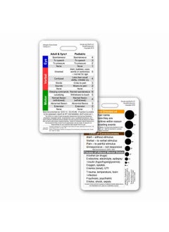 Scrubs and Stuff LLC Glasgow Coma Scale (Gcs) Vertical Reference Badge Id Card (1 Card)  - Image 1