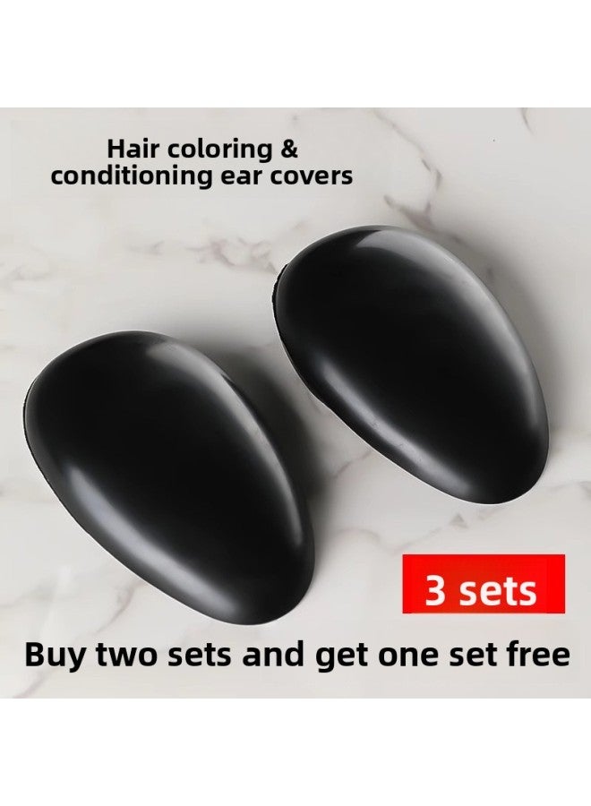 Ear Cover - Heat Resistant Silicone Hairdressing Earmuffs - Black, Heat Resistant - Beauty Supply - Image 1