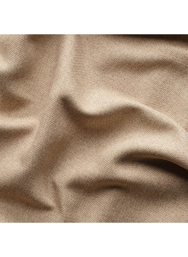 erorex Room darkening curtains, 1 pair, beige/with heading tape, 145x300 cm - Image 4